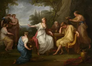 Angelika Kauffman Gallery: The Sorrow of Telemachus, 1783. Creator: Angelica Kauffman