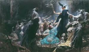 The Souls of Acheron, 1898. Artist: Hiremy-Hirschl, Adolf (1860-1933) The Souls of Acheron, 1898. Artist: Hiremy-Hirschl, Adolf (1860-1933)