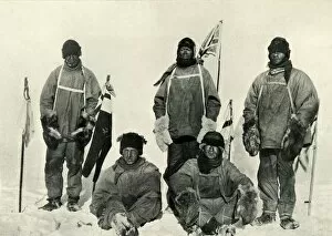 South Pole Gallery: At The South Pole, (Bowers pulls the string), January 1912, (1913). Artist: Henry Bowers