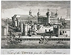 Tower Of London Prints: South View of the Tower of London Print, 1776