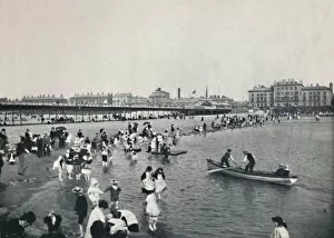 Paddling Gallery: Southport - The Pier and the South Lake, 1895