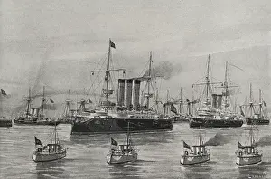 Steamship History Prints: Spanish-American War (1898): Spanish navy torpedo hunters