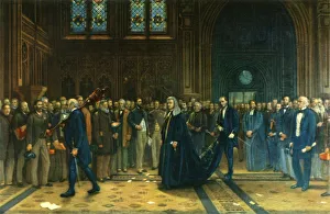 The Speakers Procession, 1884, (1947). Creator: Francis Wilfrid Lawson The Speakers Procession, 1884, (1947). Creator: Francis Wilfrid Lawson
