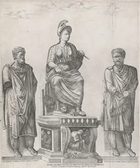 Speculum Romanae Magnificentiae: Roma Victrix, 1549., 1549. Creator: Nicolas Beatrizet Speculum Romanae Magnificentiae: Roma Victrix, 1549., 1549. Creator: Nicolas Beatrizet