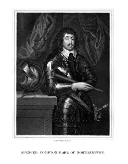 Spencer Compton, 2nd Earl of Northampton, Royalist soldier, (1827). Artist: TA Dean Spencer Compton, 2nd Earl of Northampton, Royalist soldier, (1827). Artist: TA Dean