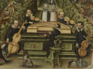Spinet lid of Lucas Friedrich Behaim von Schwartzbach, 1619. Artist: Anonymous Spinet lid of Lucas Friedrich Behaim von Schwartzbach, 1619. Artist: Anonymous