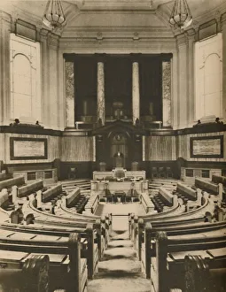 Splendid Hall for the Deliberations of the Members of the London County Council, c1935 Splendid Hall for the Deliberations of the Members of the London County Council, c1935