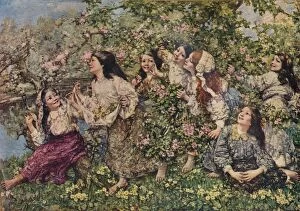 Hornel Gallery: A Spring Roundelay, 1910 (1935). Artist: Edward Atkinson Hornel