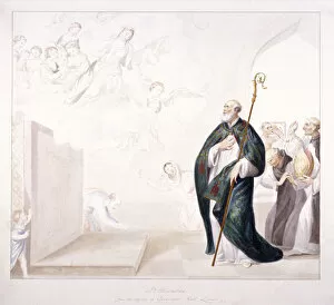Cleric Gallery: St Dunstan, c1750. Artist: GP Harding