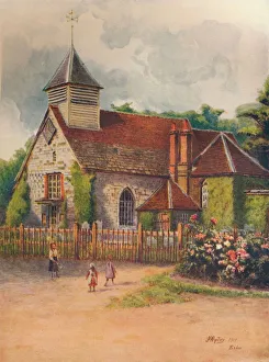 'St. George's Church, Esher', 1911, (1914). Artist: James S Ogilvy 'St. George's Church, Esher', 1911, (1914). Artist: James S Ogilvy