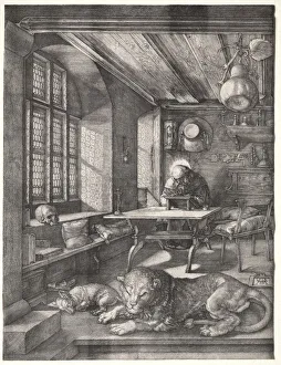 Albrecht Durer Prints: Albrecht Dürer's St. Jerome Print, 1514