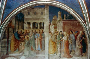 Images Dated 18th January 2006: St Peter ordaining St Stephen Deacon, mid 15th century. Artist: Fra Angelico