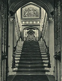 Staircase in the Speakers House, 1947. Creator: Unknown Staircase in the Speakers House, 1947. Creator: Unknown
