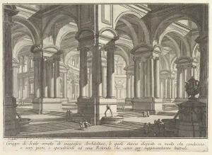 Stairways adorned by magnificient architecture . . . (Gruppo di Scale ornato di magnif Stairways adorned by magnificient architecture . . . (Gruppo di Scale ornato di magnif