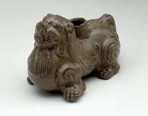 Stand in the Form of a Crouching Lion, Western Jin dynasty, (265-316), late 3rd century Stand in the Form of a Crouching Lion, Western Jin dynasty, (265-316), late 3rd century