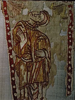 Standard of Saint Odon with a figure on a prayer Standard of Saint Odon with a figure on a prayer