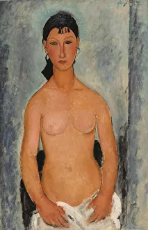Standing Nude, 1918. Artist: Modigliani, Amedeo (1884-1920) Standing Nude, 1918. Artist: Modigliani, Amedeo (1884-1920)