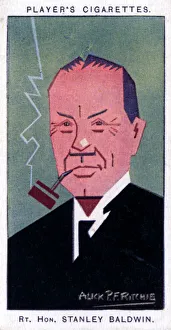 Stanley Baldwin, 1st Earl Baldwin, British Prime Minister, 1926.Artist: Alick P F Ritchie Stanley Baldwin, 1st Earl Baldwin, British Prime Minister, 1926.Artist: Alick P F Ritchie