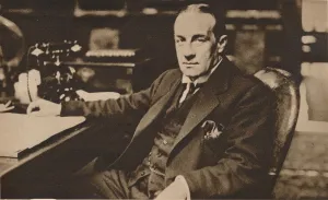 Stanley Baldwin Prime Minister, Statesman of Great Britian Autograph Page