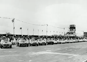 Goodwood Collection: Start of 1961 Tourist Trophy race at Goodwood. Creator: Unknown
