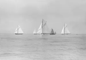 Start of Cowes to Weymouth Race, August 1913. Creator: Kirk & Sons of Cowes Start of Cowes to Weymouth Race, August 1913. Creator: Kirk & Sons of Cowes