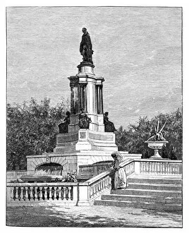 Royal Horticultural Society Gallery: Statue of Prince Albert, Memorial of the Great Exhibition, London, late 19th century