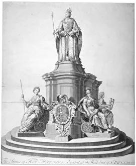 Statue of Queen Anne erected as a celebration of the completion of St Pauls Cathedral Statue of Queen Anne erected as a celebration of the completion of St Pauls Cathedral