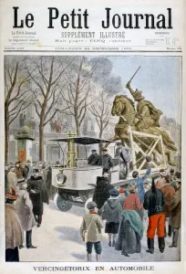 Statue of Vercingetorix in transit, France 1901 Statue of Vercingetorix in transit, France 1901
