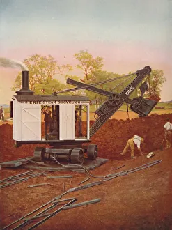A Steam Excavator at Work on the Edgware Tube Extension, 1926 A Steam Excavator at Work on the Edgware Tube Extension, 1926