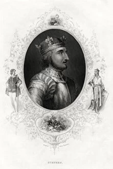 Images Dated 18th January 2006: Stephen, the last Norman King of England, 1860