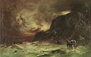 Storm at Wellington Heads, c.1908 Print