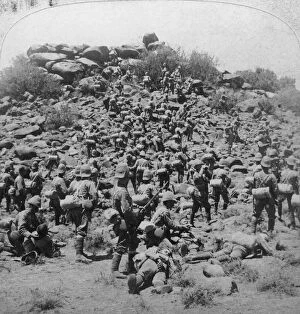 Northern Cape Province Gallery: Storming of the Boer kopje by the Suffolks at Colesberg, South Africa, Boer War