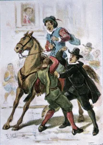 Story of the Buscon called Don Pablos by Francisco de Quevedo, engraving in Book II Story of the Buscon called Don Pablos by Francisco de Quevedo, engraving in Book II