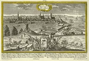 Historic Centres of Stralsund and Wismar Gallery: Stralsund, c1740. Creator: Johann Georg Ringlin