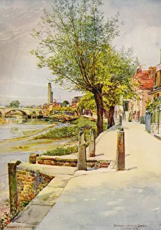 Strand on the Green Chiswick, 1905, (c1915). Artist: Edward Charles Clifford Strand on the Green Chiswick, 1905, (c1915). Artist: Edward Charles Clifford