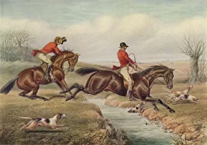 Over the Stream, c1800, (1922). Artist: Henry Thomas Alken Over the Stream, c1800, (1922). Artist: Henry Thomas Alken