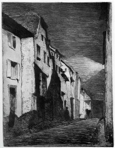 Street at Saverne, 19th century (1904).Artist: James Abbott McNeill Whistler Street at Saverne, 19th century (1904).Artist: James Abbott McNeill Whistler