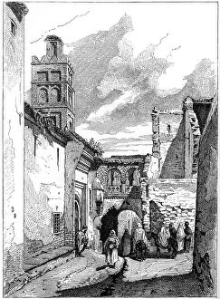 Street view in Tlemcen, Algeria, c1890