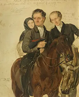 Prints of Study for 'Covenanters Preaching', c1830 George Harvey Prints: Study for 'Covenanters Preaching' Print, c1830