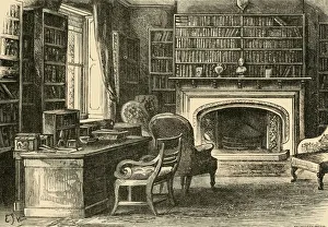 The Study at Hawarden, 1898. Creator: Unknown The Study at Hawarden, 1898. Creator: Unknown