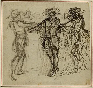 Print of Colles La Partie de Chasse