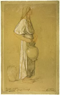 Study: Woman with a Jar, 1887. Creator: Pierre Victor Galland