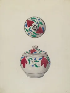 Sugar Bowl, c. 1938. Creator: Elmer R. Kottcamp Sugar Bowl, c. 1938. Creator: Elmer R. Kottcamp