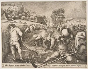 Summer (Aestas) from the series The Seasons, 1570. Creator: Pieter van der Heyden Summer (Aestas) from the series The Seasons, 1570. Creator: Pieter van der Heyden