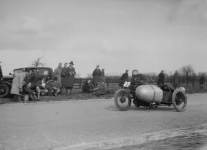 Sunbeam and sidecar of JD Gardiner at the Inter-Varsity Speed Trial, Eynsham, Oxfordshire Sunbeam and sidecar of JD Gardiner at the Inter-Varsity Speed Trial, Eynsham, Oxfordshire