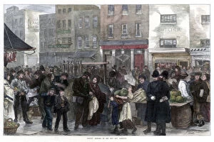 Images Dated 26th February 2007: Sunday Morning in the New Cut, Lambeth, 1872. Artist: Smith