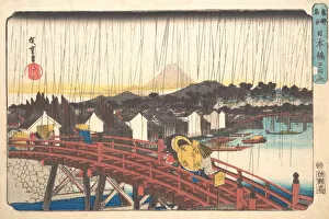 Metropolitan Museum of Art Gallery: Sunshower at Nihonbashi, 1833-34., 1833-34. Creator: Ando Hiroshige