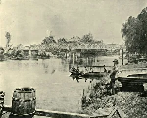 Longford Gallery: Swing Bridge Over the Latrobe, 1901. Creator: Unknown