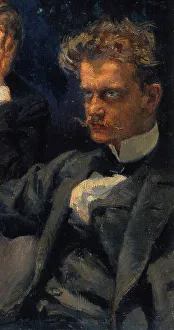 The Symposium, (Detail: Jean Sibelius), 1894. Artist: Gallen-Kallela, Akseli (1865-1931) The Symposium, (Detail: Jean Sibelius), 1894. Artist: Gallen-Kallela, Akseli (1865-1931)
