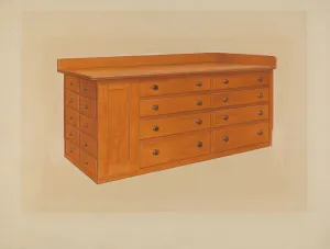 Tailoress Table, 1938. Creator: John W Kelleher Tailoress Table, 1938. Creator: John W Kelleher